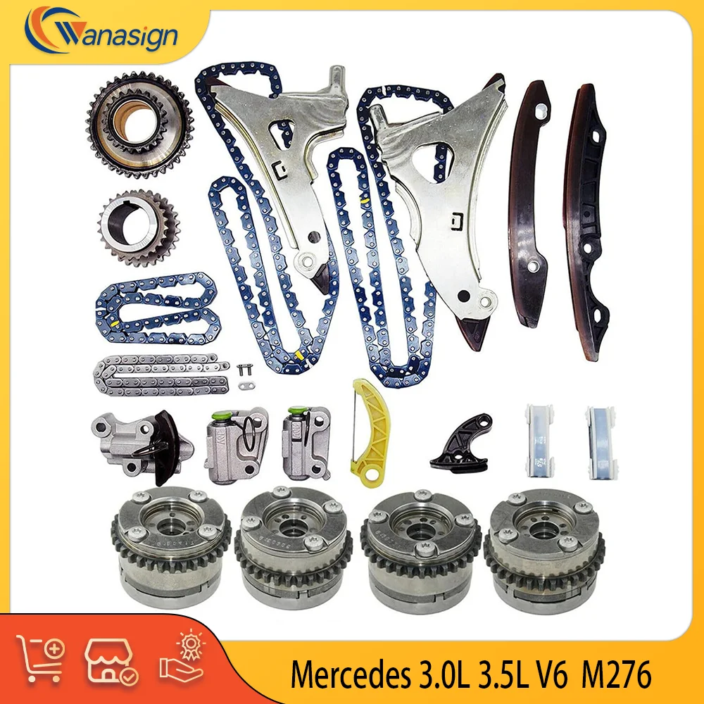 ENGINGE PARTS Timing Chain Kit & VVT Set For Mercedes-Benz E350 GL450 ...