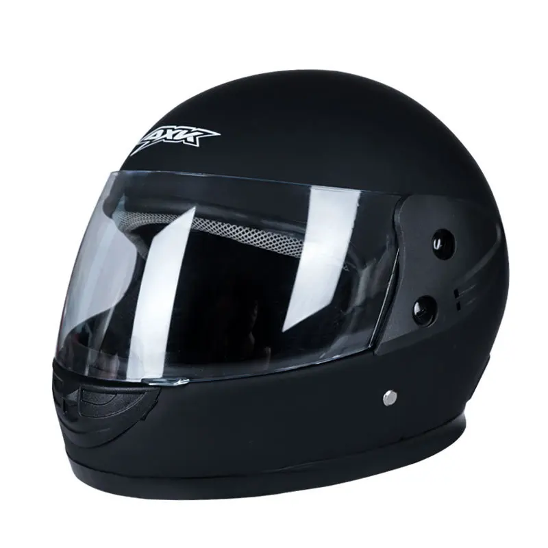 Casco De Motocicleta Antivaho Casco De Negro Con Estampado