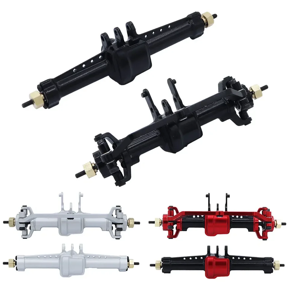 Lego Delorean 10300 Alloggiamento Asse Anteriore In Alluminio Treal Per Axial Scx10 Iii Nero 7075 Ricambio P 934518 - Foto 4