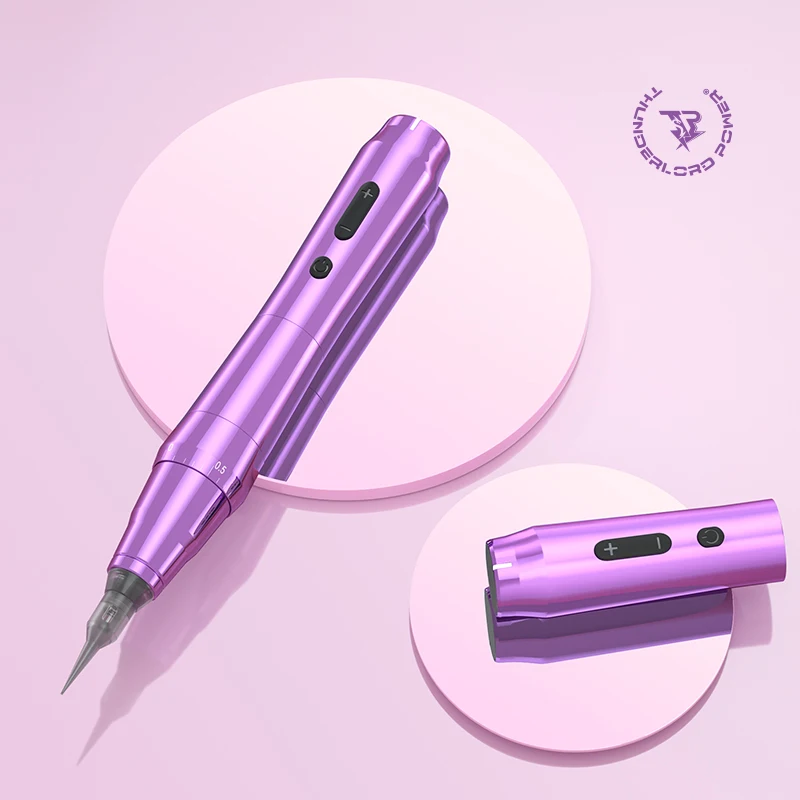 

Professional TP010 tatoo pen rotary tattoo machine full kit with 2 rechargeable battery heads for permanent makeup body art