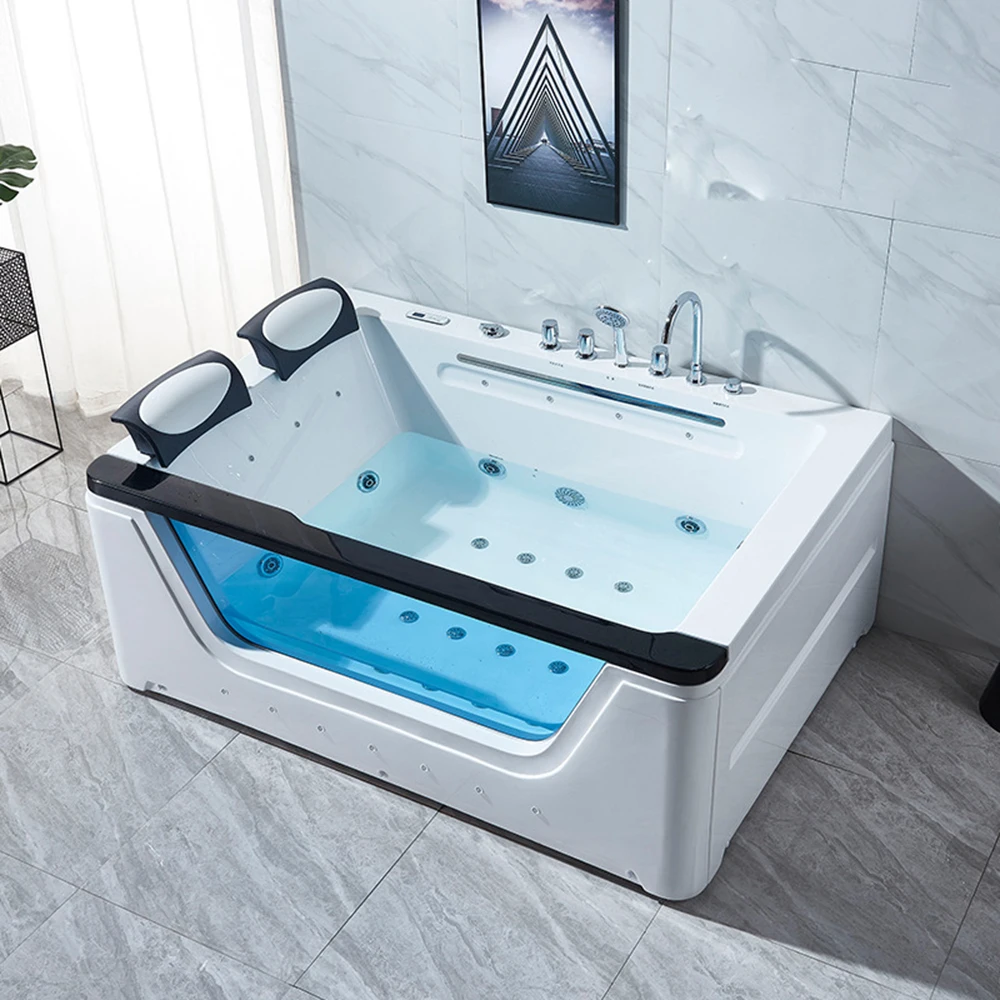 1700mm Fiberglass Whirlpool Bathtub Acrylic Hydromassage Surfing Massaging Hot Tub RS3020