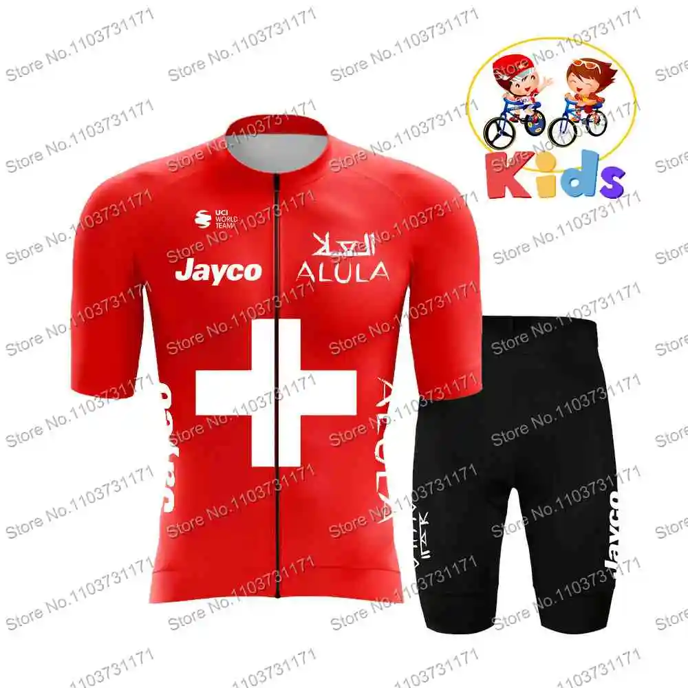 Kids Team Jayco Alula Cycling Jersey Boys Set Short Sleeve Cycling Clothing Girls Liv Jayco Alula Kit Bicycle Shorts Ropa