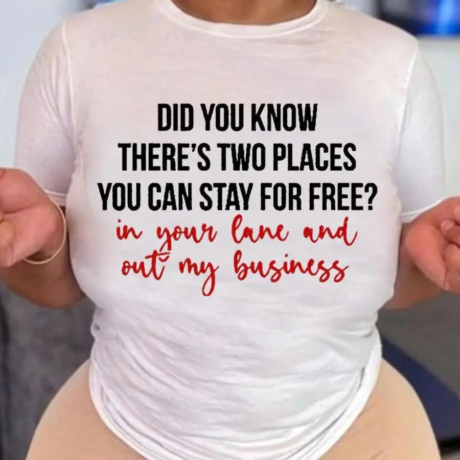 

Женская футболка с коротким рукавом, круглым вырезом и надписью