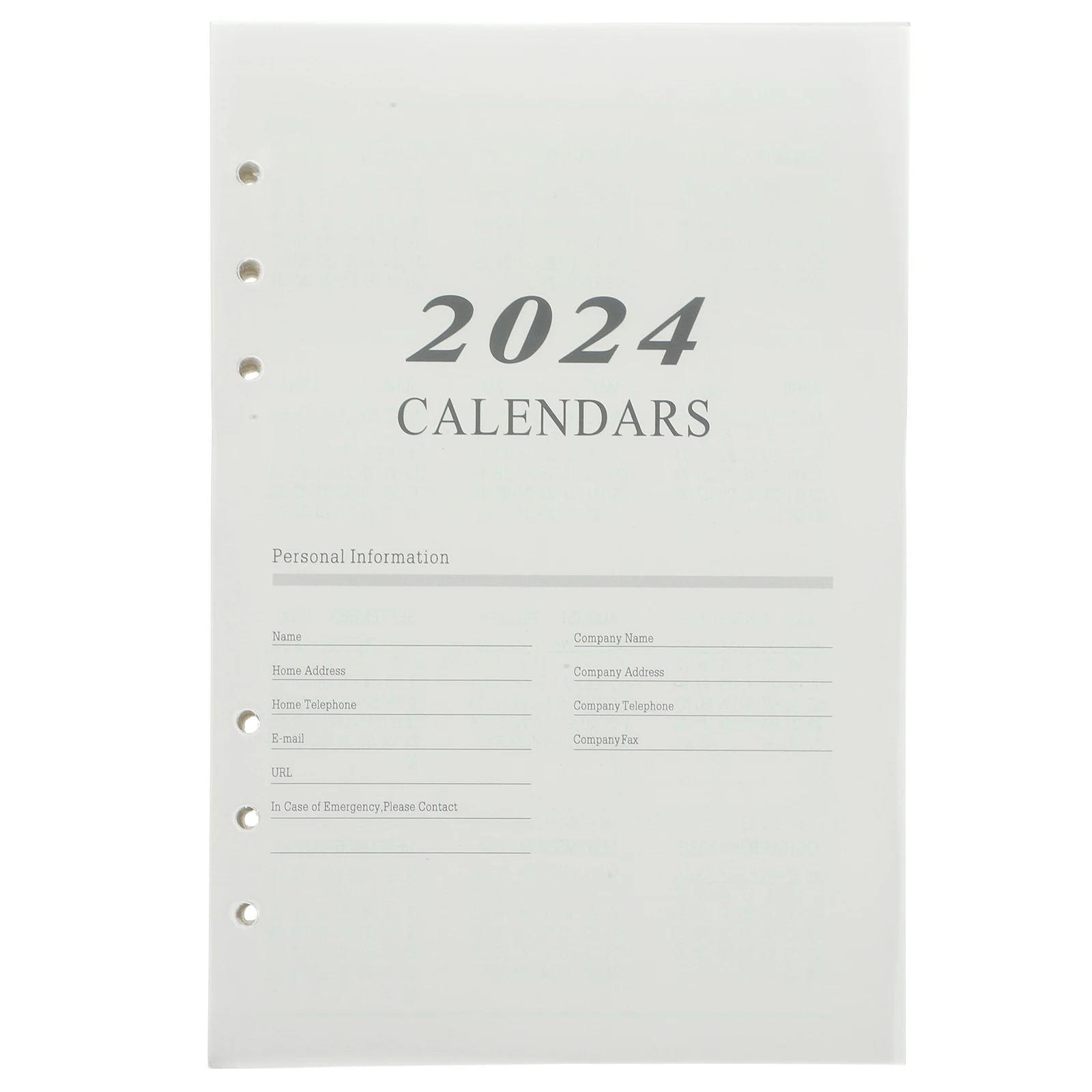 

Loose-Leaf Planning Notebook Portable Notepad Academic Planner English Notebook 2024 Planner Daily Weekly Planner Students(A5)