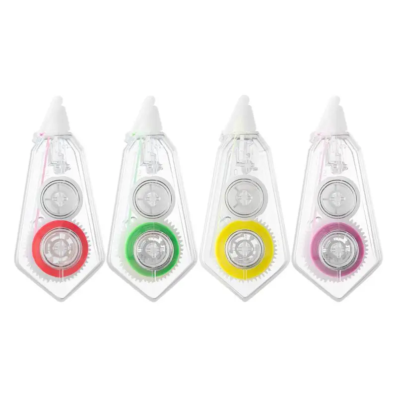 4/6 Roll Transparent Colorful Tabs Tape Writable File Tabs Flags Colored Page Markers For Reading Notes School Office Supplies