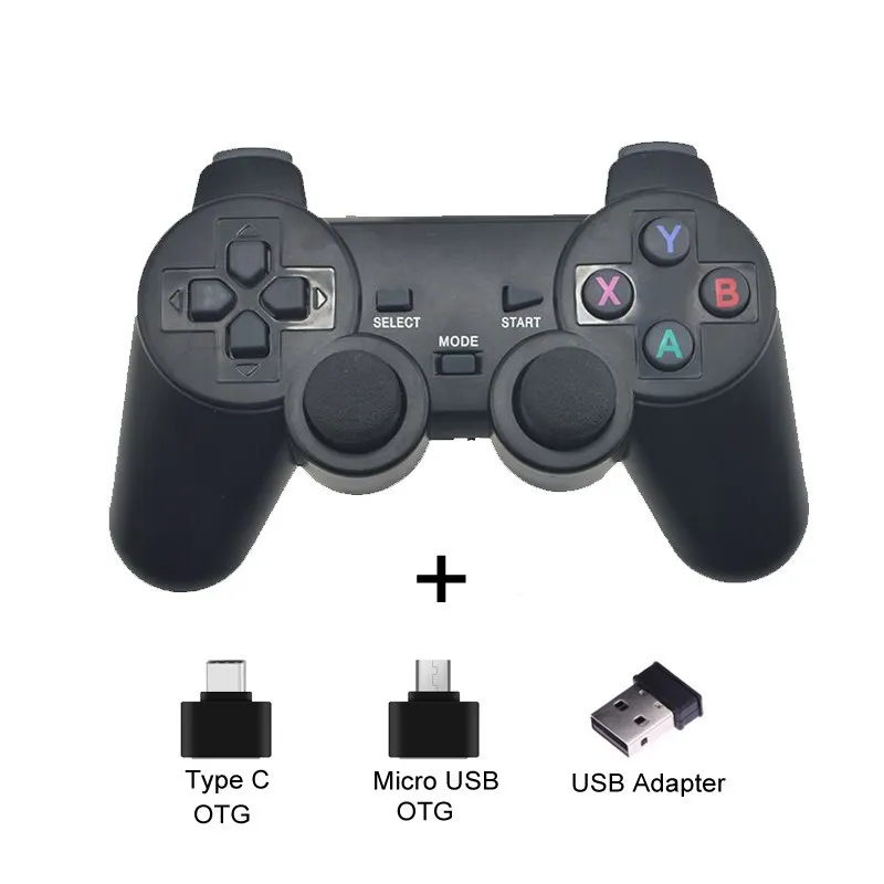 Wireless Gamepad PC For PS3 Android Phone TV Box 2.4G Wireless Joystick Joypad USB PC Game Controller For Xiaomi OTG Smart Phone 