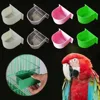 Bird Feeding Bowl Bird Cage Water Bowl Bird Feeding Trough Bird Half Round Food Box Parrot Feeding Tool Bird Cage Accessories 2