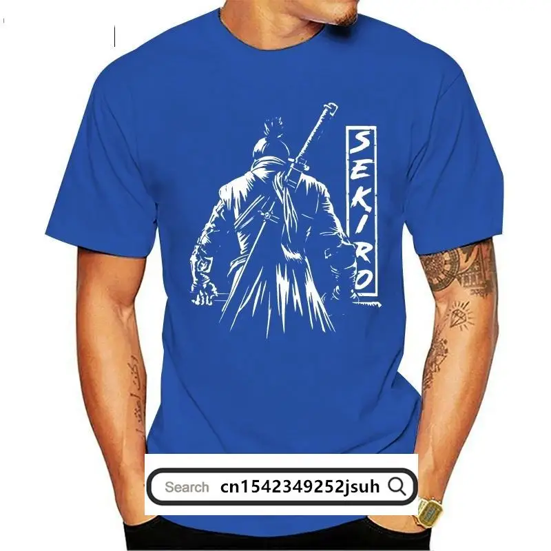 Ps4 Game Sekiro T Shirt Shadows Die Twice T Shirt Vintage Design The One-Armed Wolf T Shirt Boy High-Q O-Collo T-Shirt