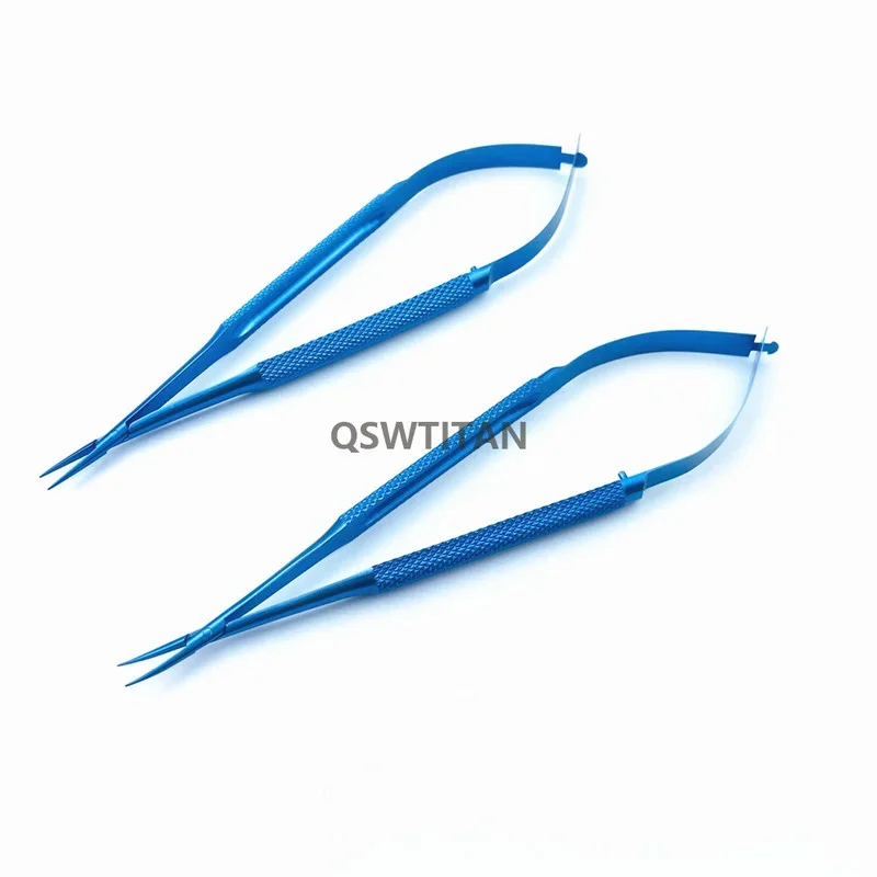Barraquer Titanium alloy Needle Holder Without lock / With lock curved Ophthalmic surgical instrument ophthalmic tool,surgical instruments
