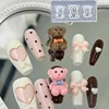 5 Pack*3D Cats&Dogs Nail Mold Transparent Silicone Carving Mould DIY UV Gel Nails Silicone Mould For Manicure Decora Tool(4*2CM) 4