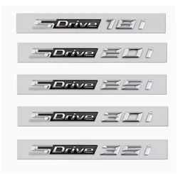 Premium SDrive Car Rear Trunk Fender Emblem Badge Sticker - SDrive 30d (Gloss Silver)