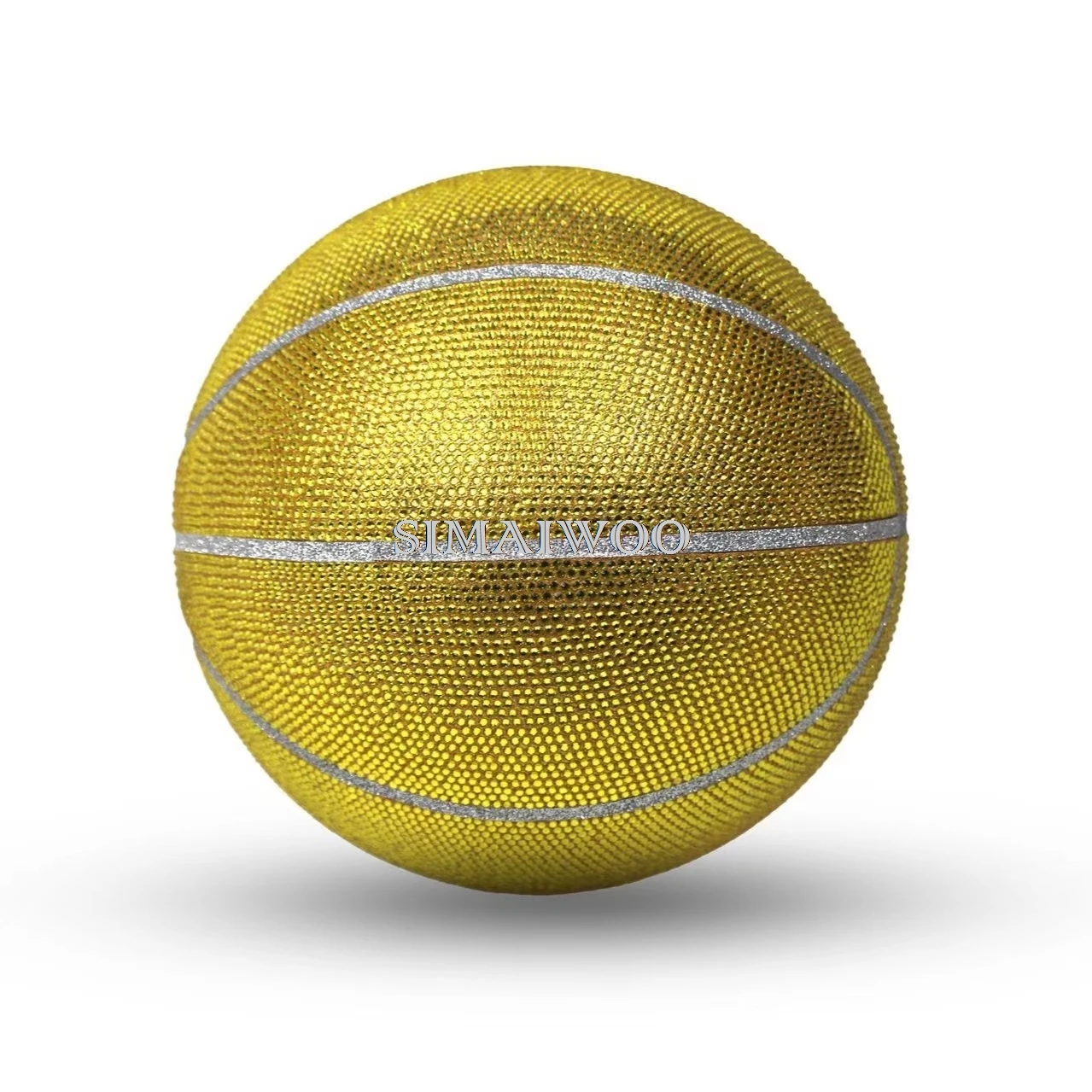 Strass Stickerei funkelnden Basketball exquisite Ornamente Basketballs piel Souvenir Preis anpassbare Wort Sportspiel Geschenk – Detail 6