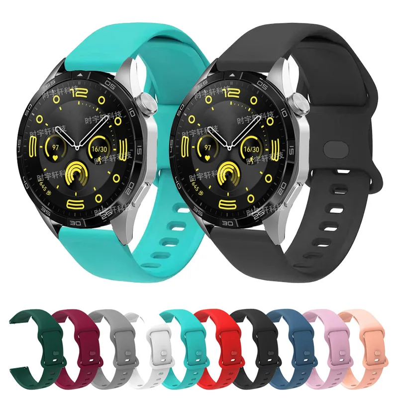 Cinturino 22Mm Bracciale In Silicone Per Huawei Watch Gt2/Gt3/Gt 4 46Mm Cinturino Smartwatch Per Huawei Gt 2 Pro/Gt Runner 2E/Watch 3 4 Pro