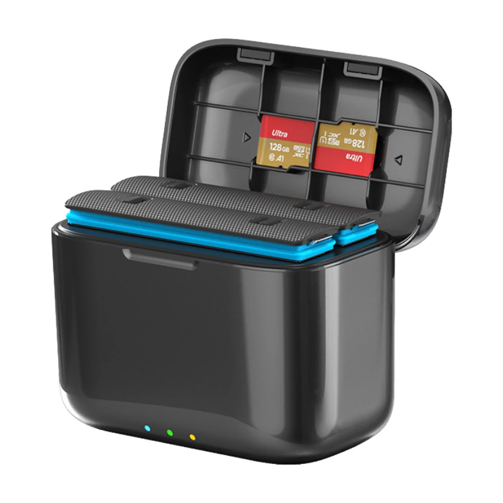 듀얼 배터리 휴대용 충전기 허브, USB C타입 케이블, Insta360 X4 배터리용 고속 충전 박스