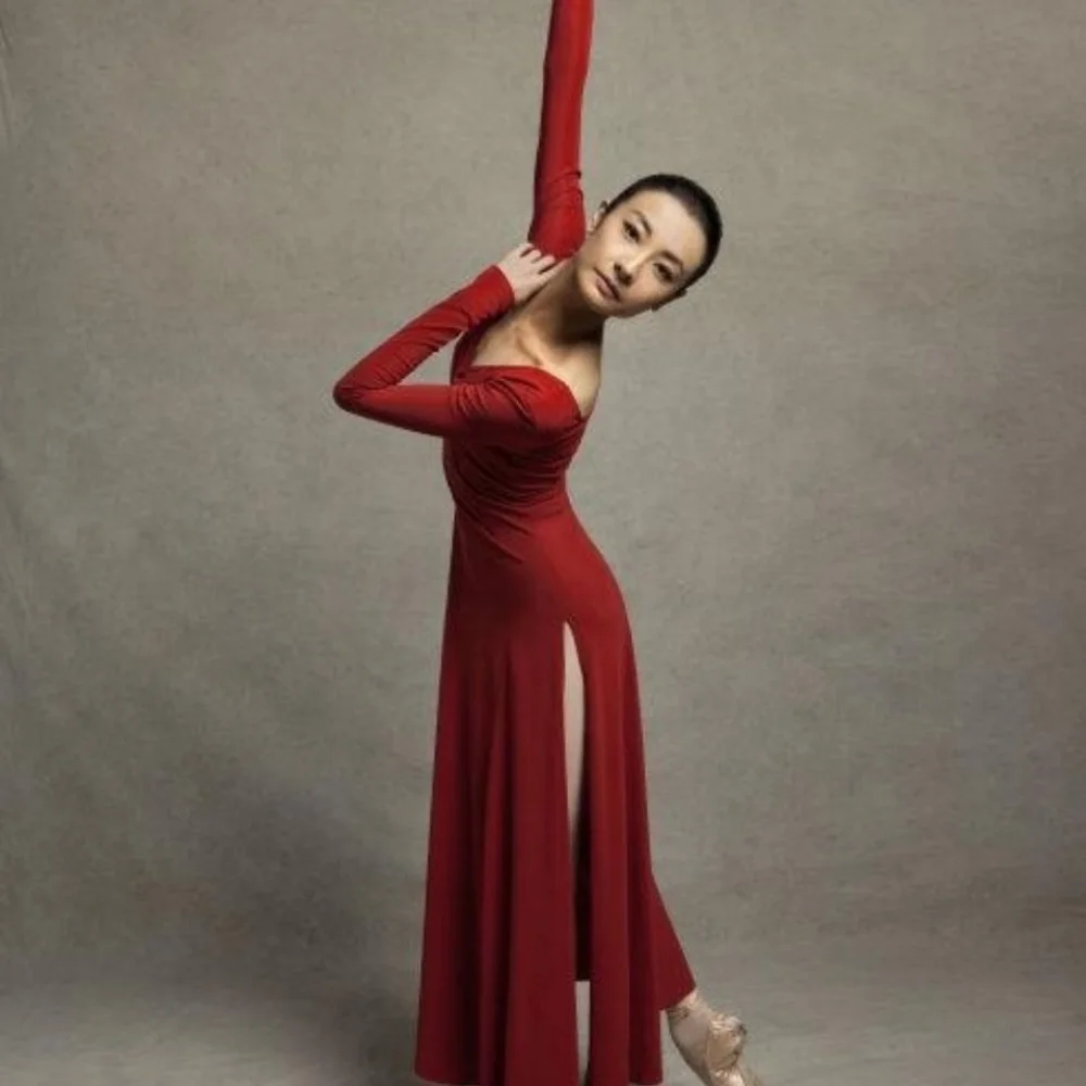 Carmen Modern Ballet Dance Performance Dance Costume for Girls Adult Social Dress Modern Suit Women Long Dresses