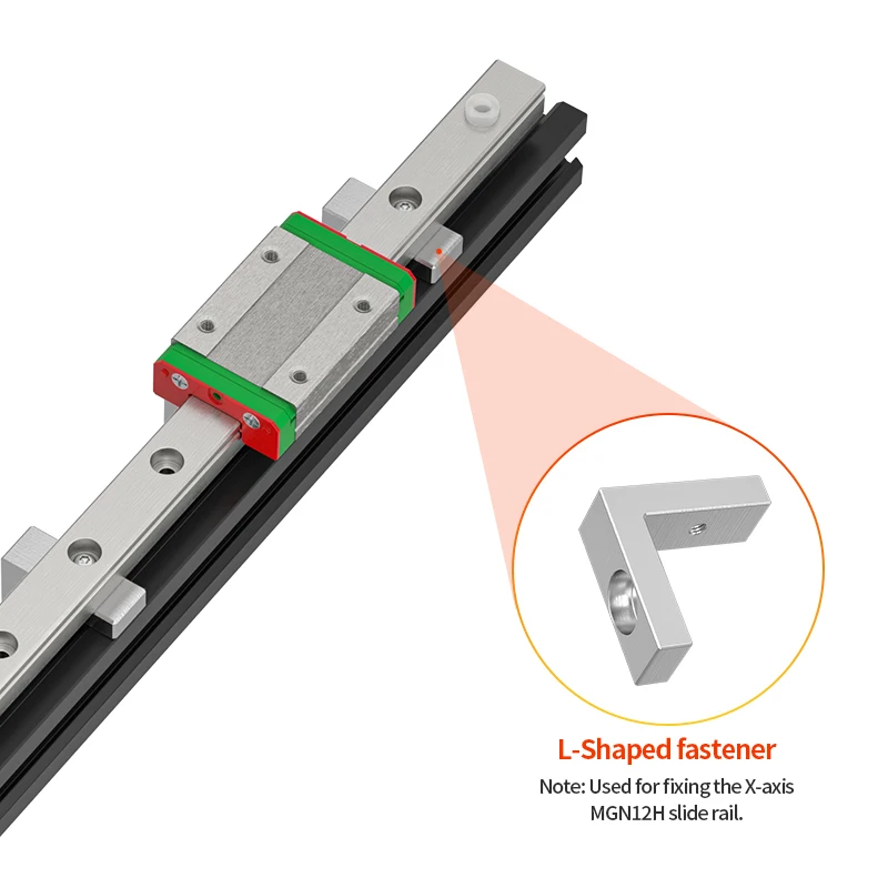 3D Printer Parts Ender3 /Cr10 X/Y Axis Upgrade Kit  Linear Rails Fixed Fittings L Type - 3