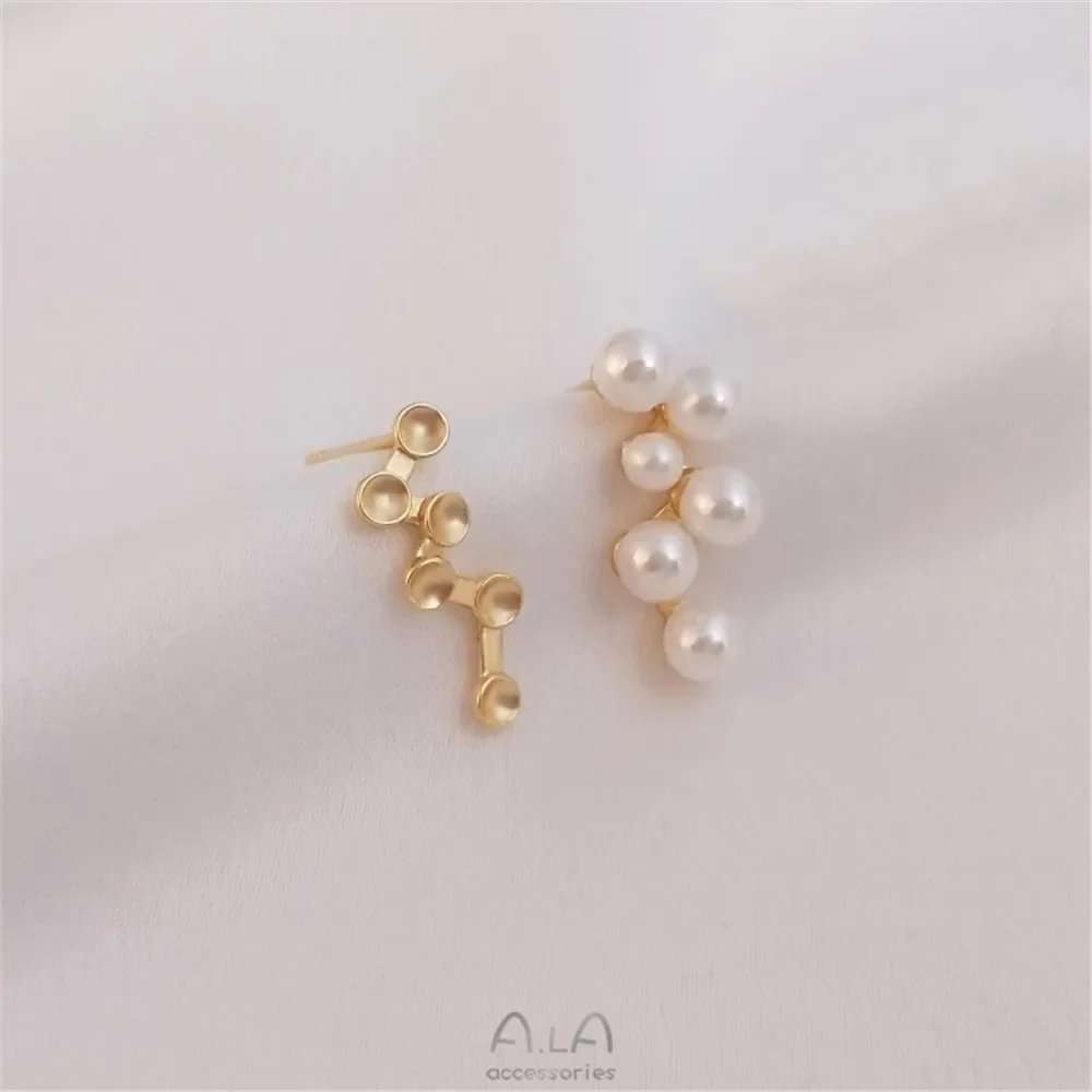 

Серьги-подвески из серебра 925 пробы с искусственным жемчугом