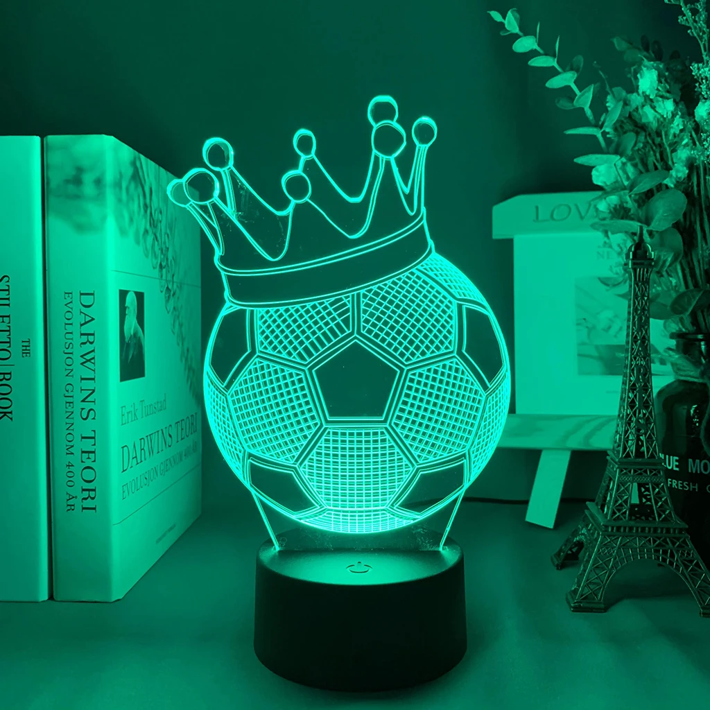 Bricolage Football Lampes Usb Coloré Led Night Lights Home