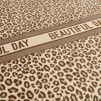 Leopard Print Fitted Sheet Wild Animal Cheetah Skin Texture Bed Cover Romantic Fashion Bed Sheet Set with 2 Pillowcase Twin King 5