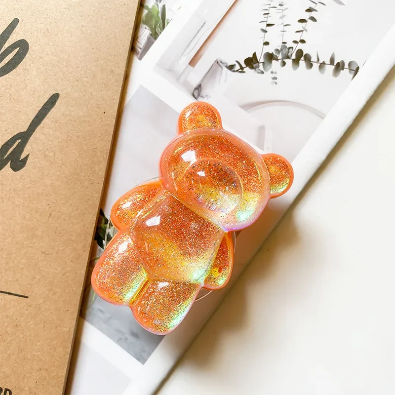Korea Glitter Bear Phone Holder & Foldable Stand