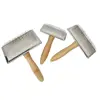 Metal Pet Hair Remover Comb Pet Massage Durable Dog Brush Ergonomic Handle Slicker Brush for Cats Hair Knot Opening 4