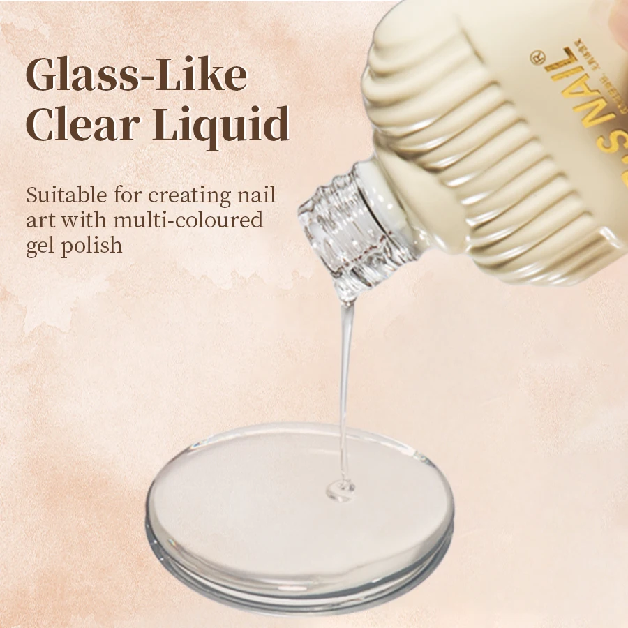 R​S NAIL 10ml Clear Blooming Gel Nail Polish UV LED Blossom Soak Off Gel Glue For Spreading Effect Marble Nail Polishes Design