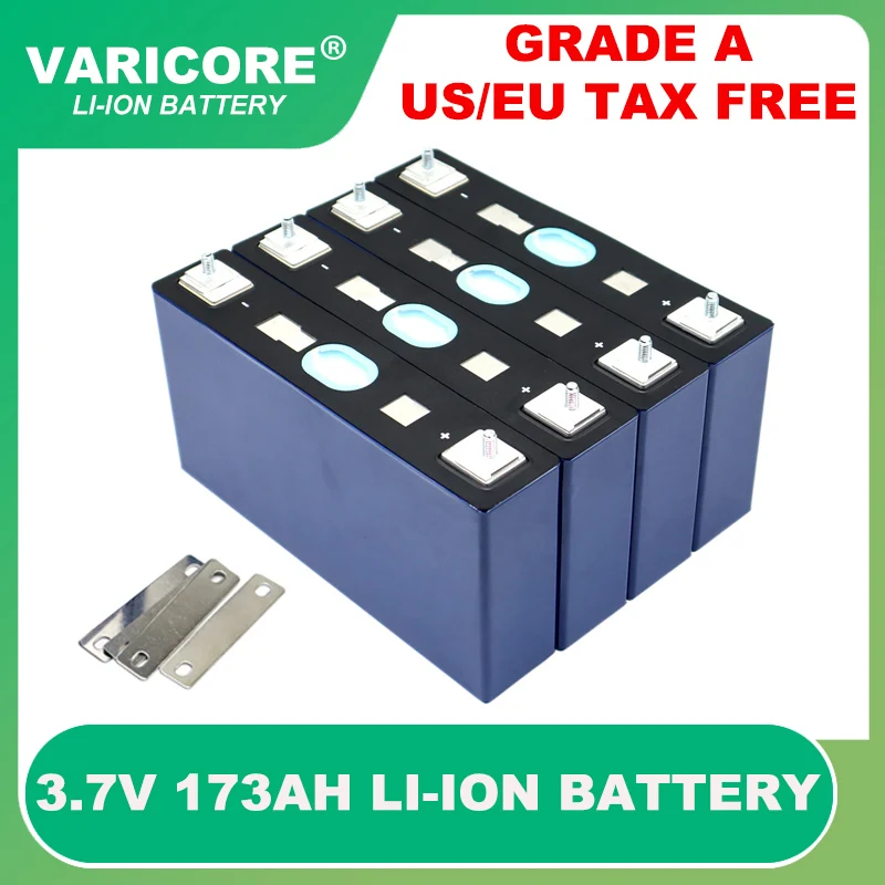 

3.7V 173Ah Lithium battery large single power cell for 3s 10s 12v 24v 36v electric vehicle Off-grid Solar Wind Grade A Tax Free