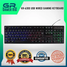 

New KR-6300 USB Wired Keyboard Gaming Keyboard 104 Keys 3 Color Backlight Keyboard/Gaming Wired Keyboard/Gaming Keyboard