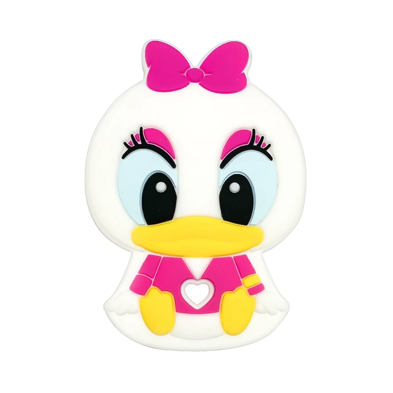 1pcs Silicone Disney Baby Teething Food Grade Cartoon Silicone For Necklaces Baby Teether Toy Nursing Gifts