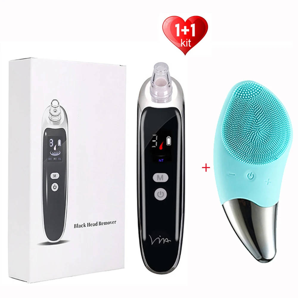 

SDWRNQ Facial Beauty Blackheads Remover Machine Water Cycle Clean Device Electric Deep Face Cleanser Pore Skin Care Beauty Tool
