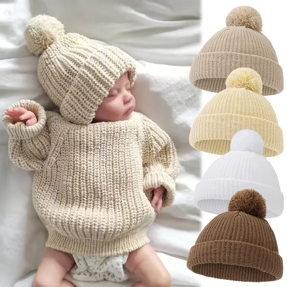 Infant Pom Knit Beanie 1