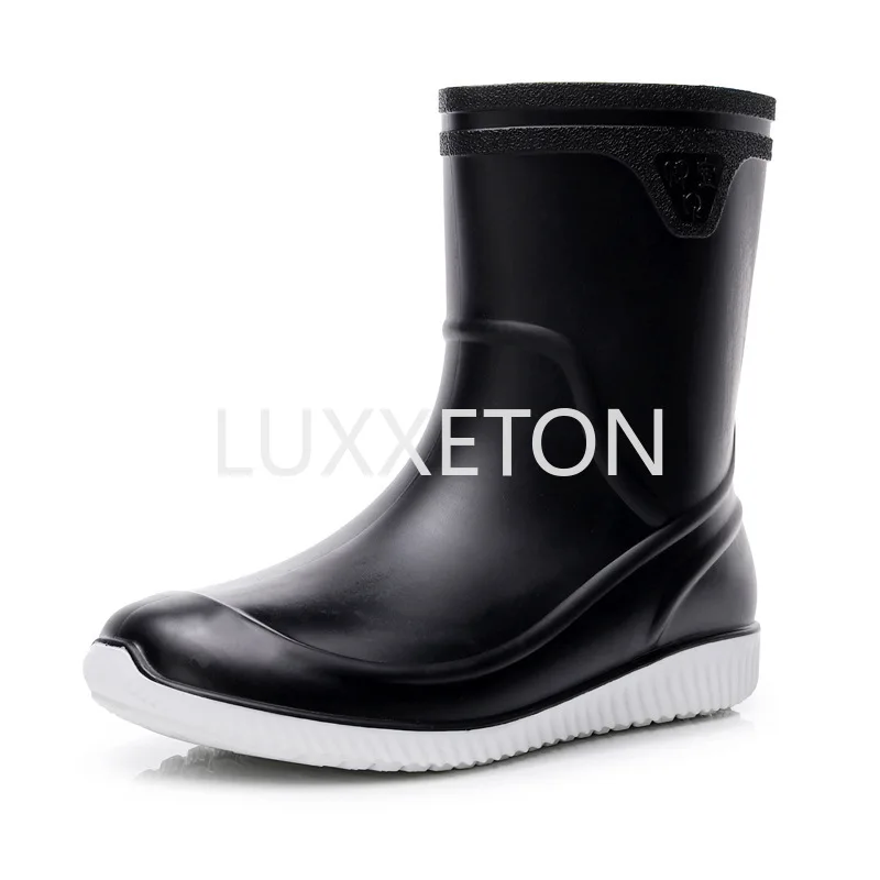 Stivali Di Gomma Da Uomo Scarpe Da Pioggia Impermeabili Pesca Marito Galoshes Uomo Scarpe Da Cucina Stivali Da Pioggia Da Lavoro Antiscivolo A Prova D