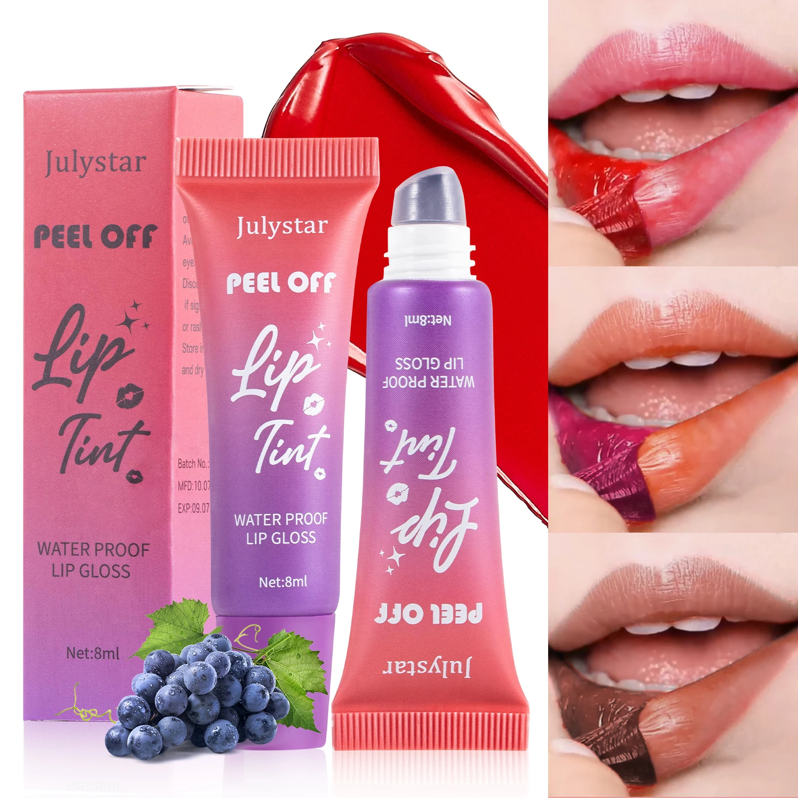 Moisturizing Lip Glow Blam Liquid Lip Fruit flavor Smoothing Lip Lines Long Lasting Nourishment Lip Balm Daily Makeup Lip Care