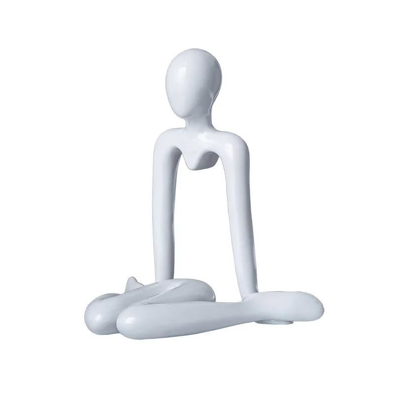 Small Plastic Abstract Thinker Figure Home Decor Ornament