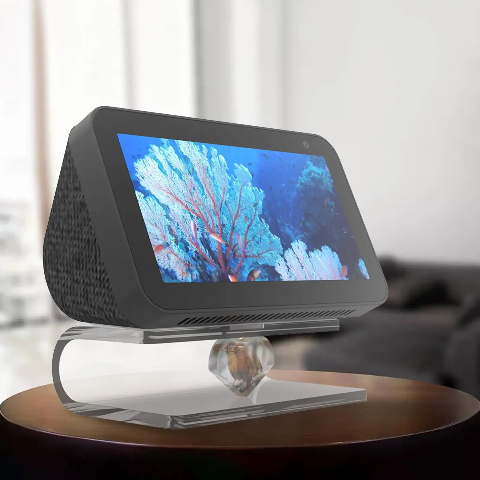 Support Mural En Acrylique Pour Echo Show 5 - Transparent, Fixations Incluses, Design Discret Et Stable - 9