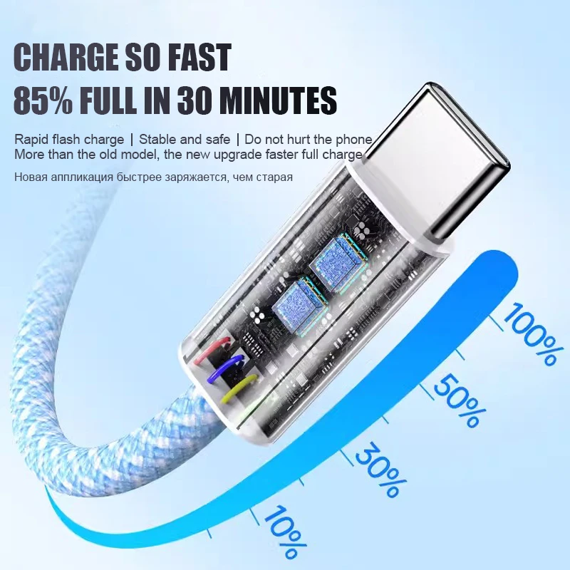 รูปสินค้า สายชาร์จ PD 60W แบบรวดเร็ว สำหรับ iPhone 13/14/15/16 Pro Max Plus