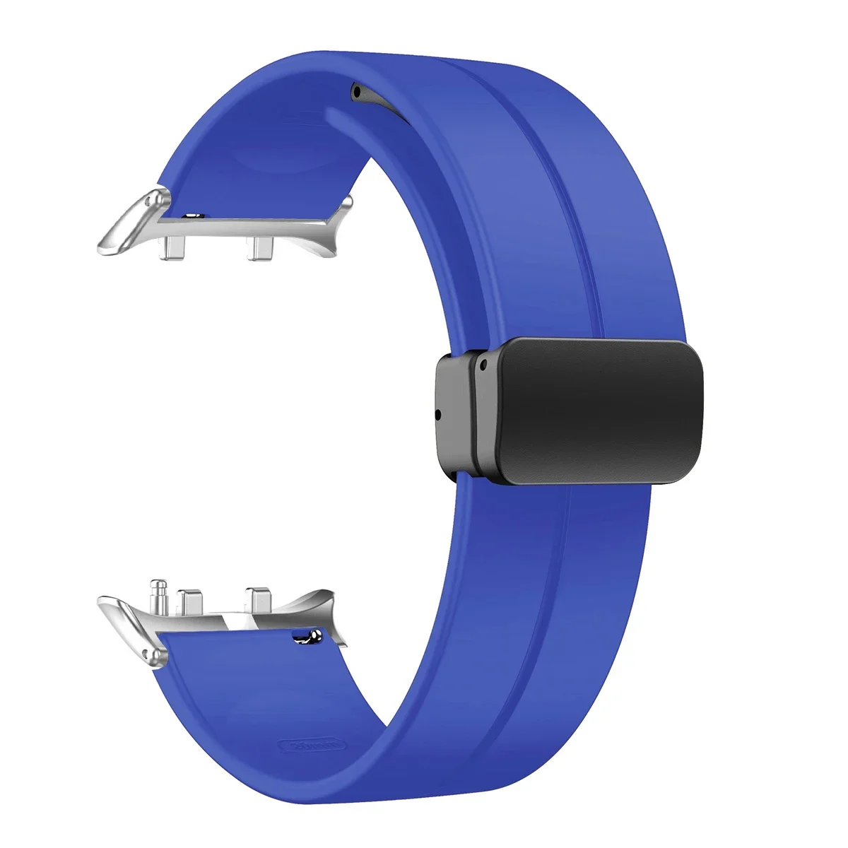 Silicone Sports Band with Magnetic D Buckle and PC Hollow Case - Universal Fit Bracelet