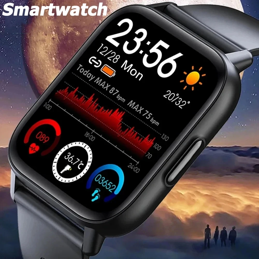 Signore con funzione telefono, 1,1 AMOLED touchscreen smart watch, orologio da polso con 110