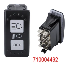 헤드라이트 스위치 블루 라이트 Can Am Defender HD10 Max HD10, 매버릭 X3 터보 스포츠 트레일 ABS 플라스틱 20 AMP 스위치 #710004492
