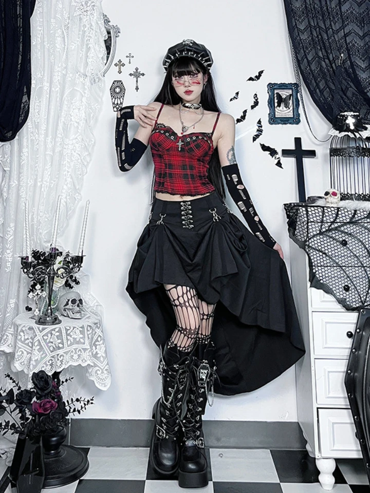 y2k grunge 平成　ゴスロリ　セットアップ　ストライプ 1dcc5bebc6290f1265b59e42bbc8ce