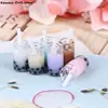 3Pcs 1:12 Dollhouse Miniature Creative Milk Tea Cup Cream Drinks Bottles Model Dolls Kitchen Food 1