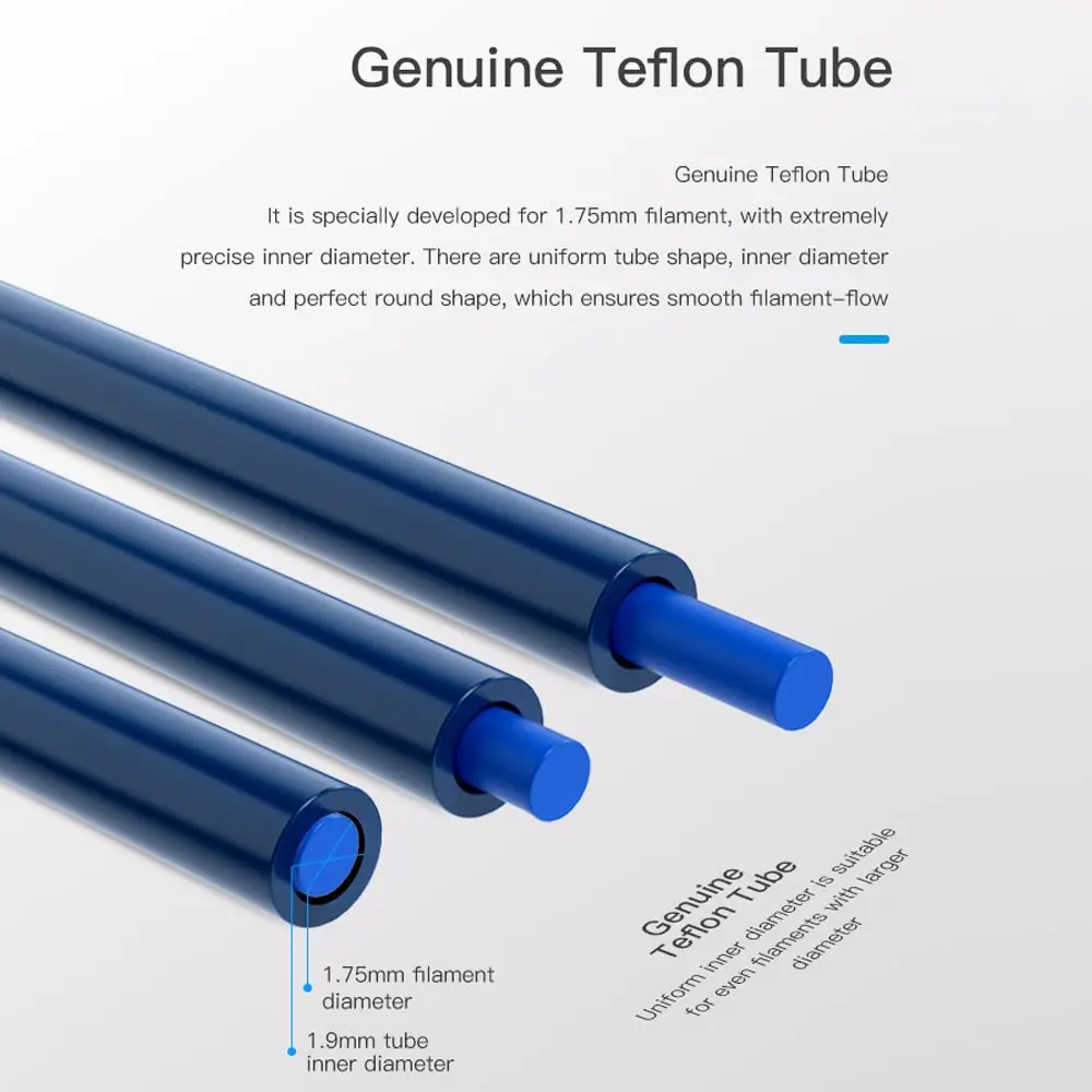 Impressora para Capricorn Bowden Ptfe Tubing Azul 1.75 mm Filamento Resina Premium Importada do Japão 1m 2m Creality3d Peças da - Imagem 4