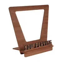Now Playing Vinyl Record Stand Retro Holder for Vinyl Record Wood Record Display Stand LP Vinyl Gift Ideas Turntable Accessories 1
