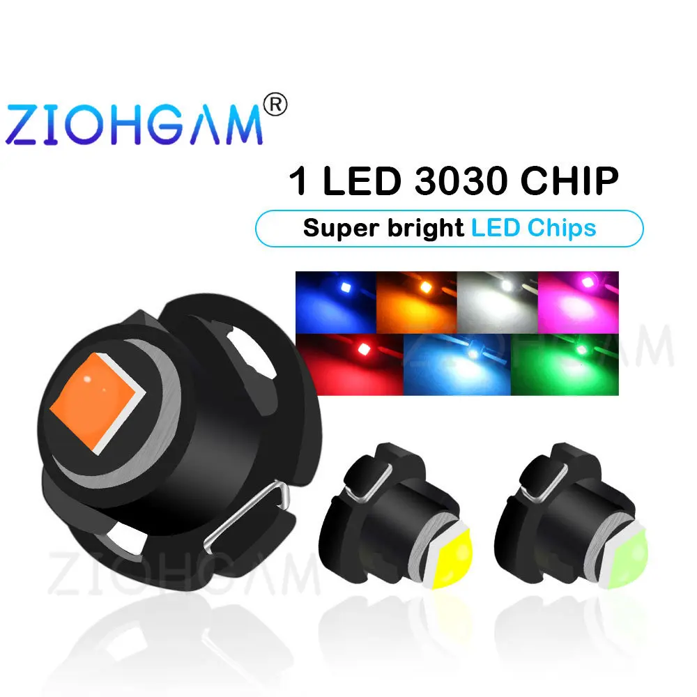 Zioham 8 шт. T3 T4.2 T4.7 Светодиодная Лампочка инструмент Нео клиновидный выключатель радиометр приборная панель лампы для автомобиля