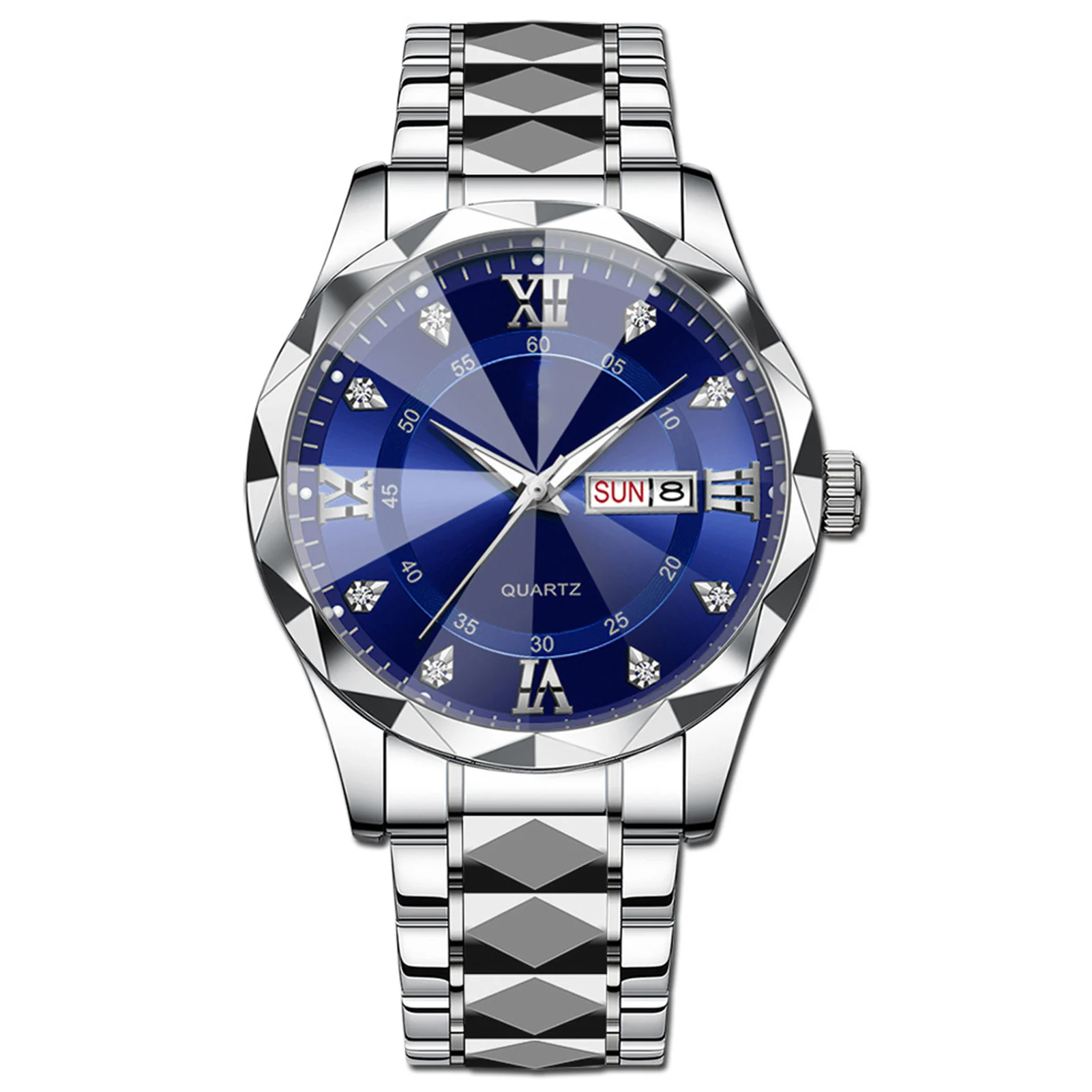 

Vintage Wrist Watch Scratch Resistant Wristwatch with Stainless Steel Band for Working and Office