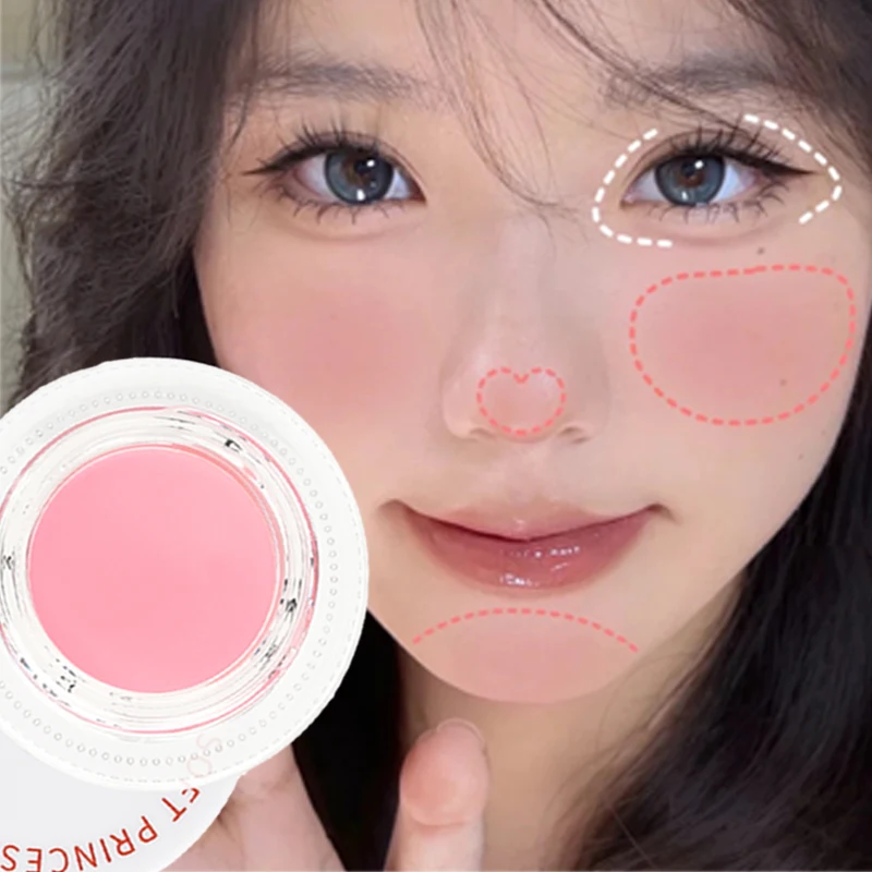 Peach Pink Blush Cream Natural Matte Nude Monocromatico Cheek Contouring Tint Lasting Mineral Powder Face Blusher Makeup Cosmetics