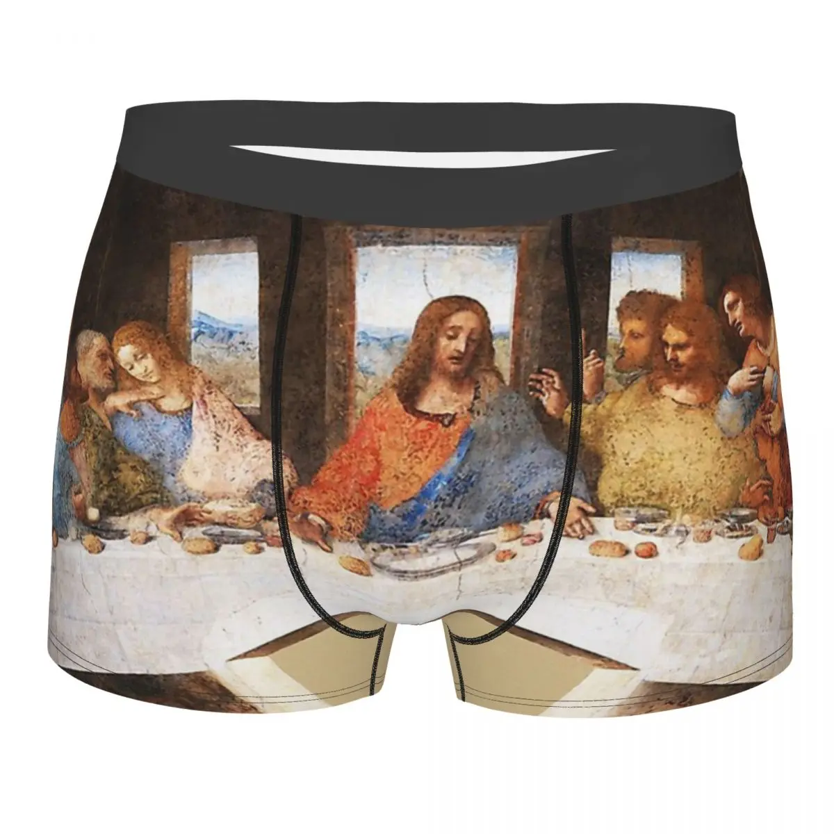 

Jesus Christ Nativity The Last Supper By Leonardo Da Vinci Underpants Cotton Panties Man Underwear Ventilate Shorts Boxer Briefs