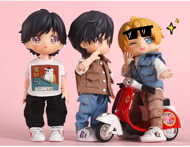 Ob11 Kleidung 1/12 Bjd Puppe Zubehör Overalls Hose Puppe Hose für Nendoroids, Penny, Ymy, Molly, Gsc, Obitsu 11, Body9 – Detail 5
