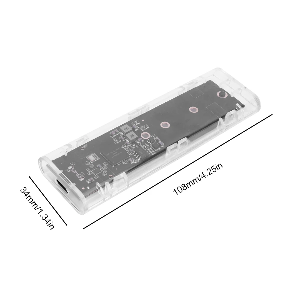M.2 NVME PCIe NGFF SATA   Ŭ SSD ̽ B/M Ű B + M Ű SSD Ŭ ڽ, 2230 2242 2260 2280mm SSD  
