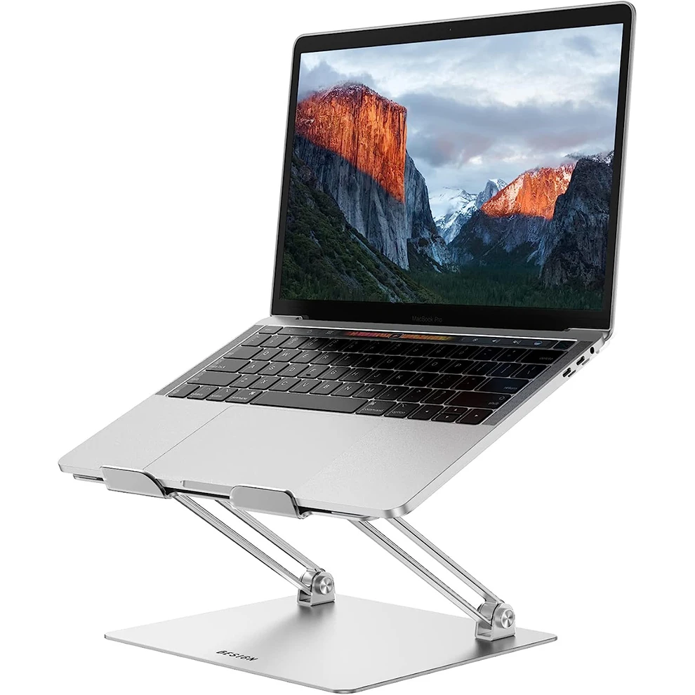

Aluminum Laptop/Computer Stand Ergonomic Adjustable Notebook Stand Riser Holder, Laptop Cooler Pad for Air, Pro, Dell, Lenovo